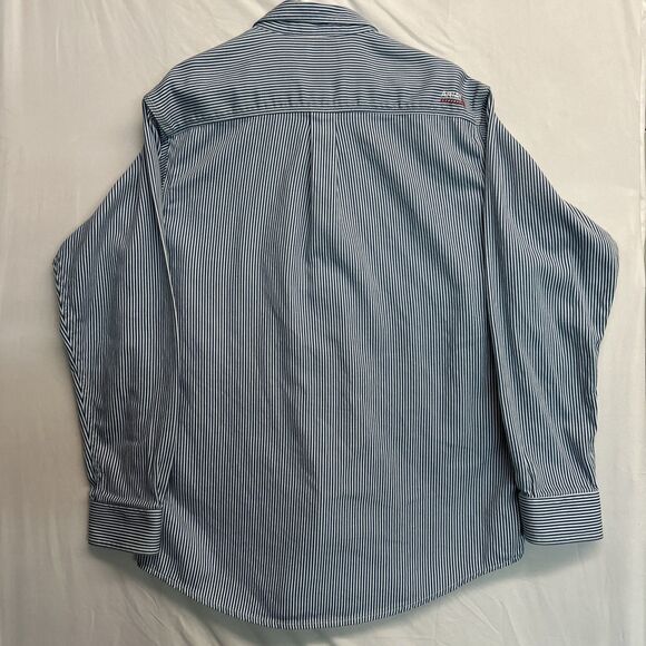 Ariat Flame Resistant FR Shirt Men XL Blue Button Up CAT 2 2112 Work Shirt - Picture 9 of 15